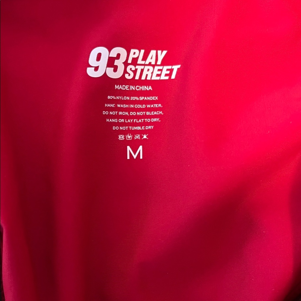 Red V-Neck Swimsuit by 93rd Play Street - Picture 3 of 3